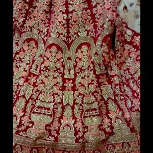 Beautiful magenta pink wedding lhnga